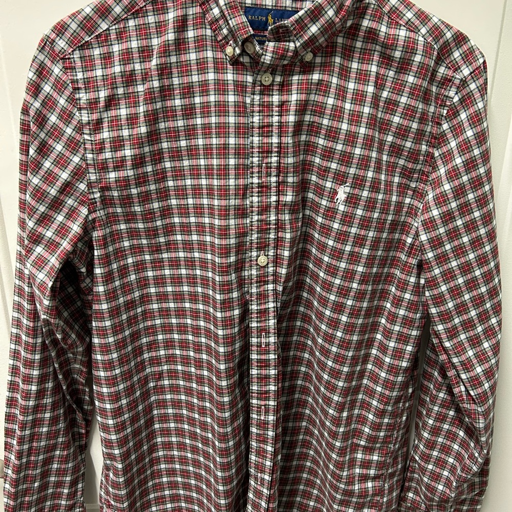 Ralph Lauren Red Casual Button Down Shirt